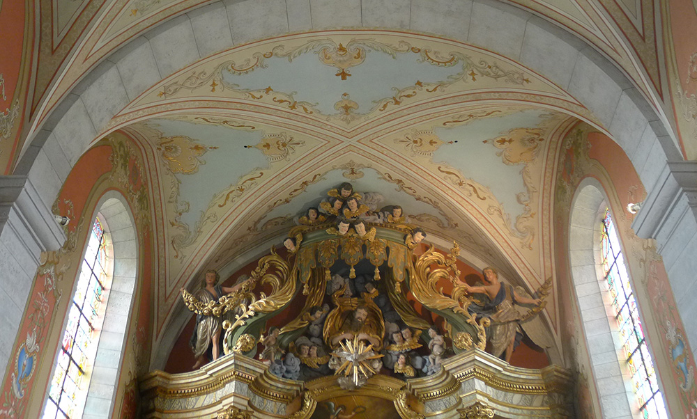 Vue du chœur restauré de l'église Saint-Valère de Goux-les-Usiers